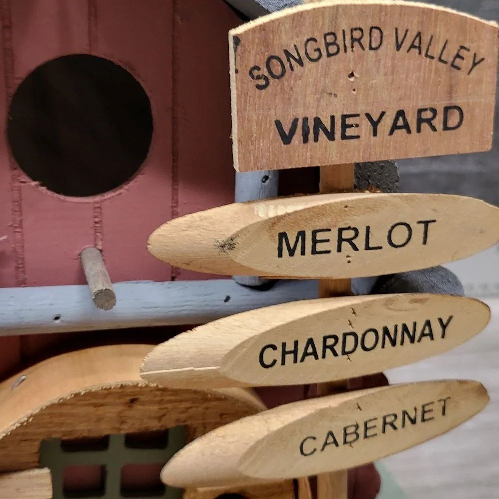 Vineyard Vintage Winery Birdhouse 10.75x6.75x8.5‎